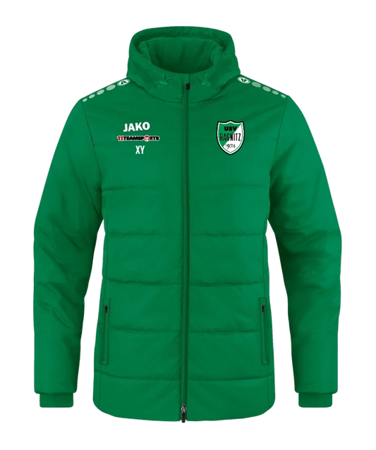JAKO Coachjacke Team mit Kapuze Kids Grün USV Ragnitz