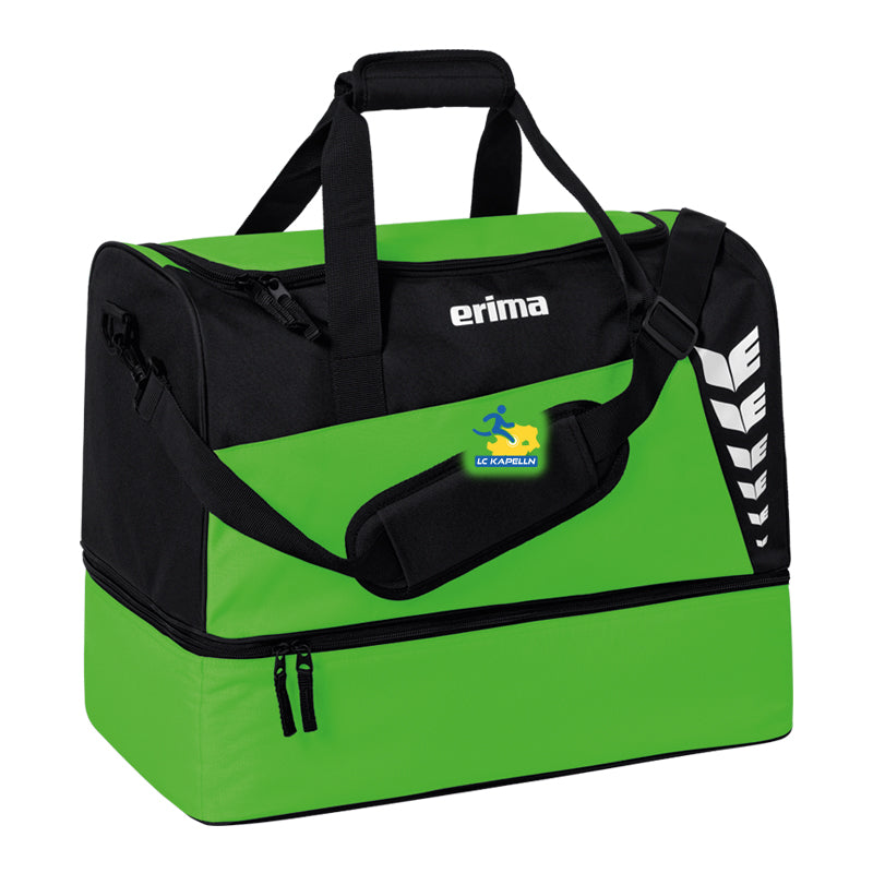 Erima Six Wings Sporttasche mit Bodenfach Gr. M Grün Schwarz LC Kapelln