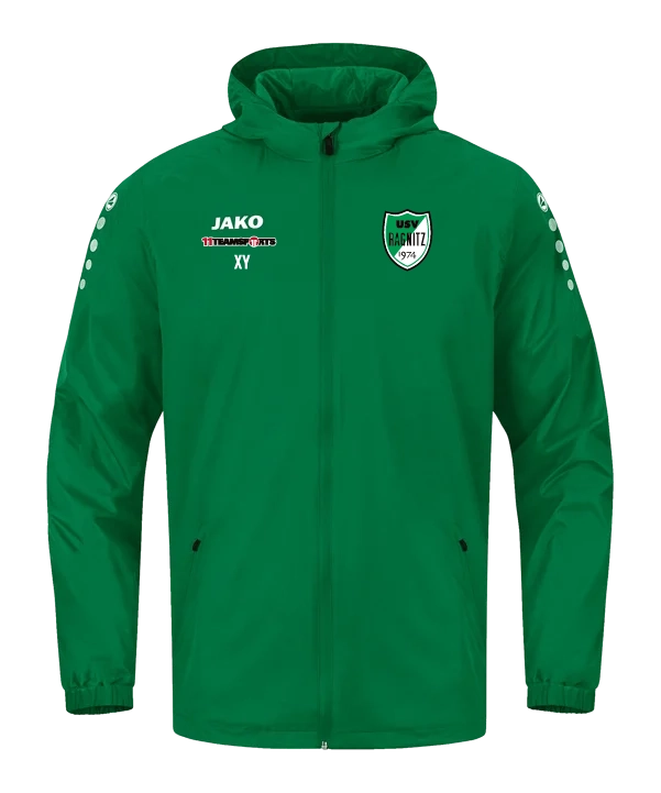 JAKO Allwetterjacke Team 2.0 Grün USV Ragnitz