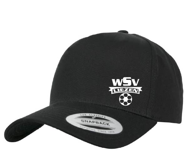 Merch 5 Panel Curved Snapback Cap Schwarz WSV Liezen