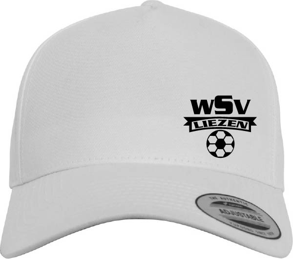 Merch 5 Panel Curved Snapback Cap Weiss WSV Liezen