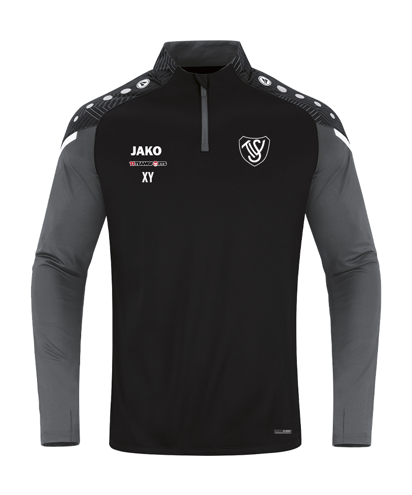 JAKO Performance Ziptop Schwarz Grau SV Trieben