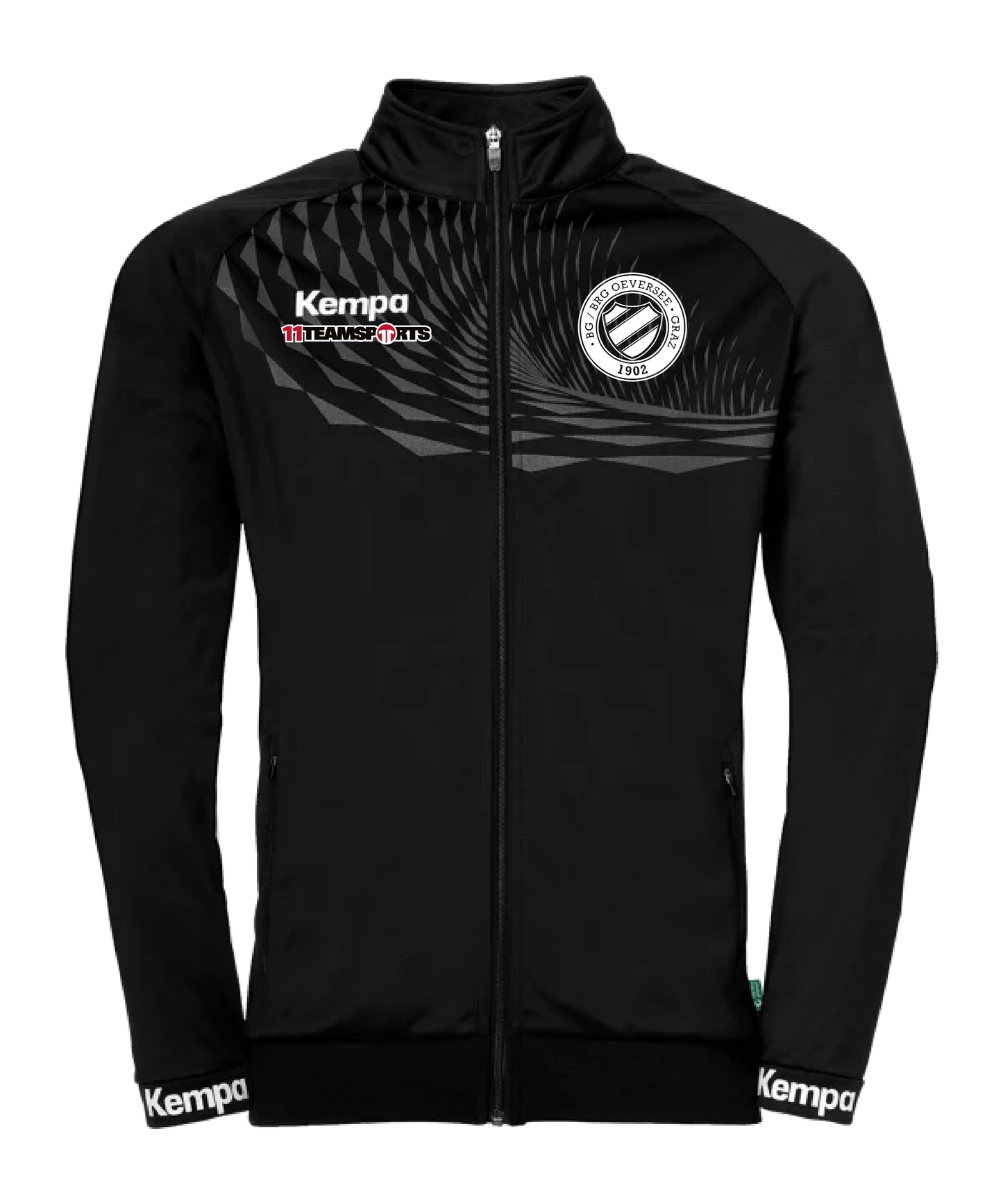 Kempa Polyesterjacke Herren Schwarz BG/BRG Oeversee