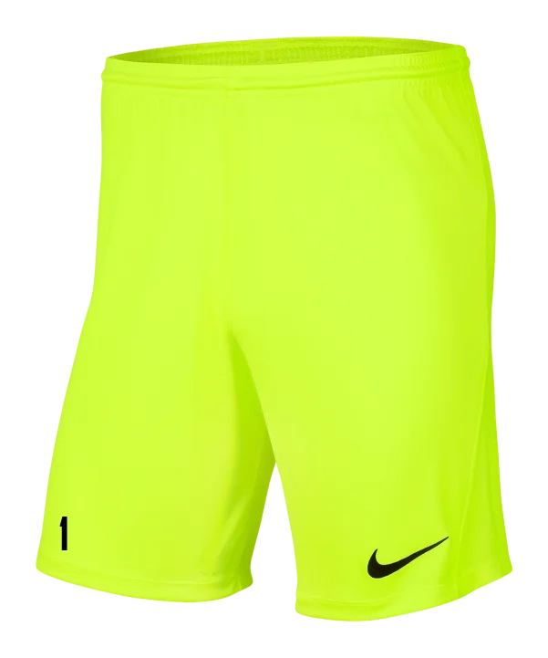 NIKE Park III Short Gelb Ini
