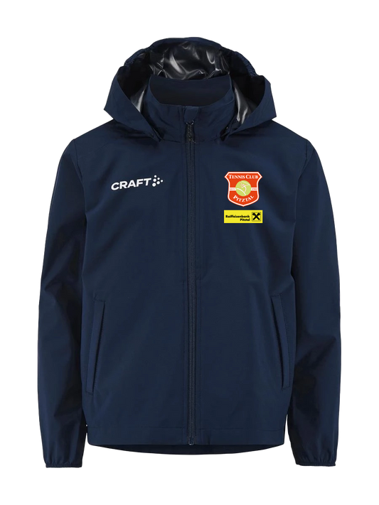 Craft Squad Go Weather Jacket Kids Blau F3900 TC Pitztal