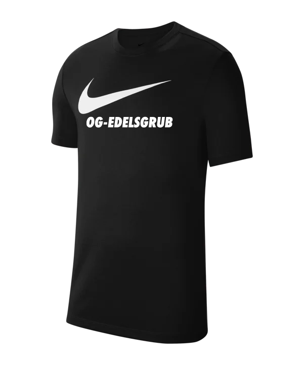 NIKE Park 20 T-Shirt Swoosh Schwarz OG Edelsgroup