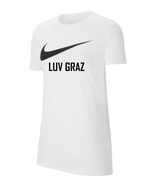NIKE Park 20 Swoosh T-Shirt Damen Weiss LUV Graz