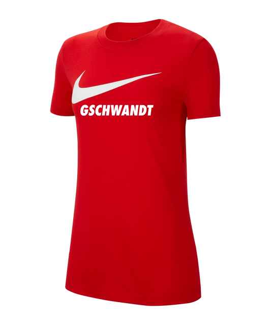 NIKE Park 20 T-Shirt Swoosh Damen Rot UTC Gschwandt