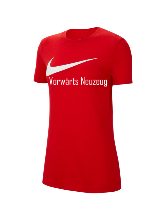 NIKE Park 20 T-Shirt Swoosh Damen Rot ATSV Vorwärts Neuzeug