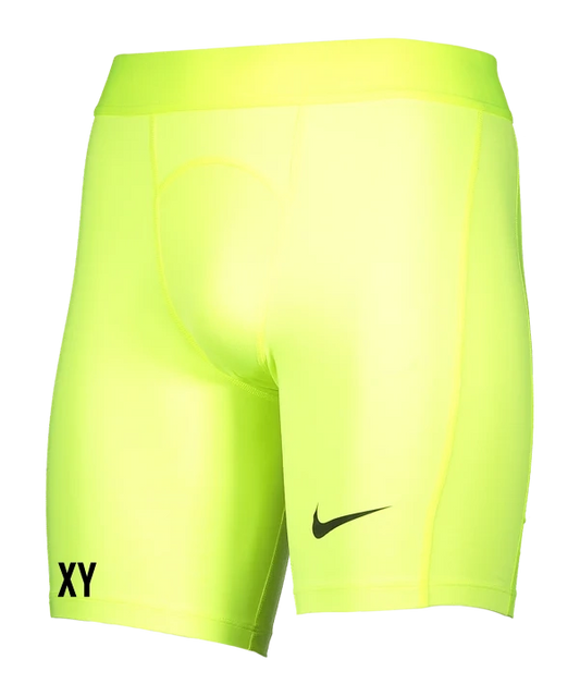 NIKE Pro Strike Short Neongelb Ini