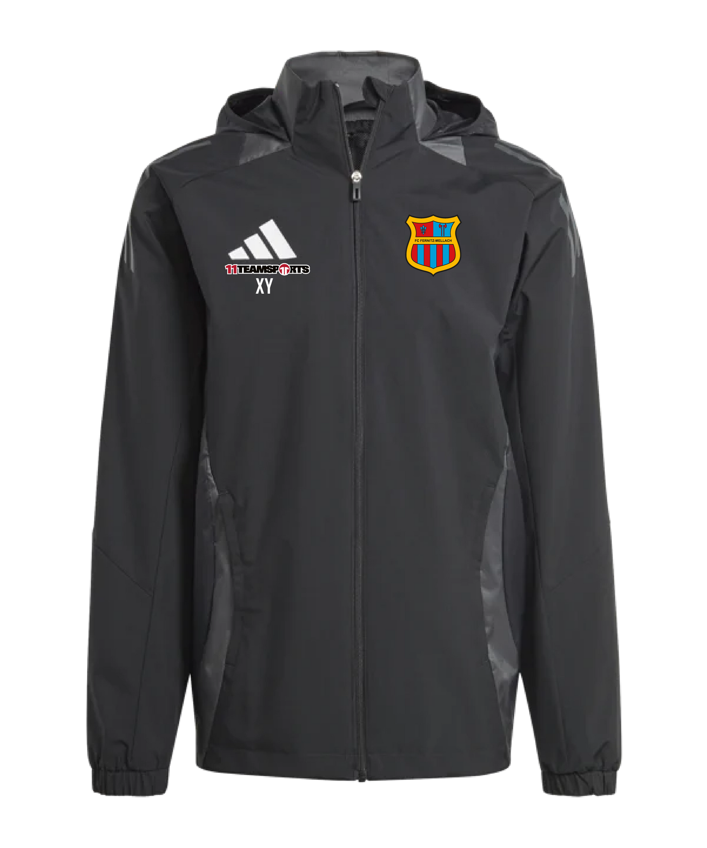 Adidas Regenjacke Schwarz FC Fernitz Mellach