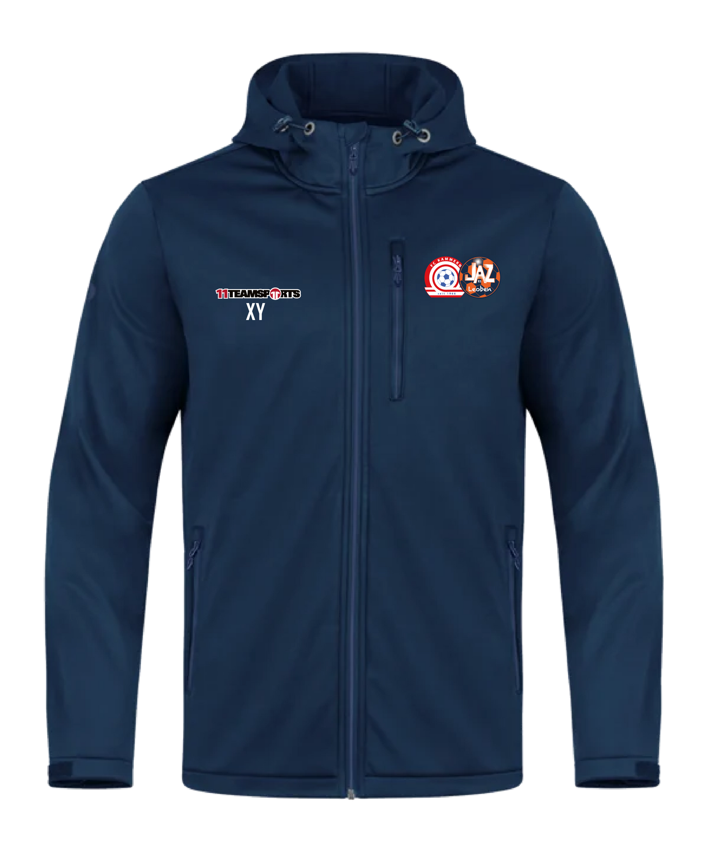 Jako Softshell Jacke Kinder Blau FC Kammern-JAZ Leoben