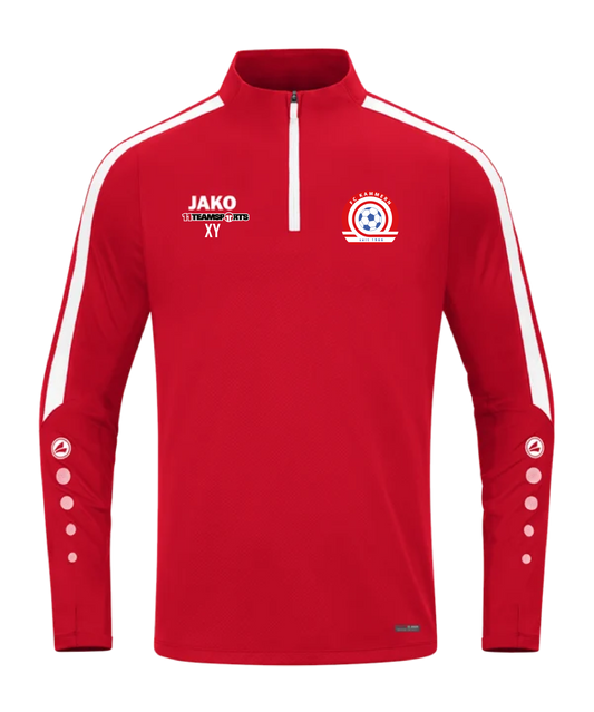 Jako Trainings Ziptop Herren Rot FC Kammern