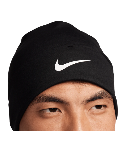 NIKE Peak Standard Cuff Beanie Schwarz Weiss