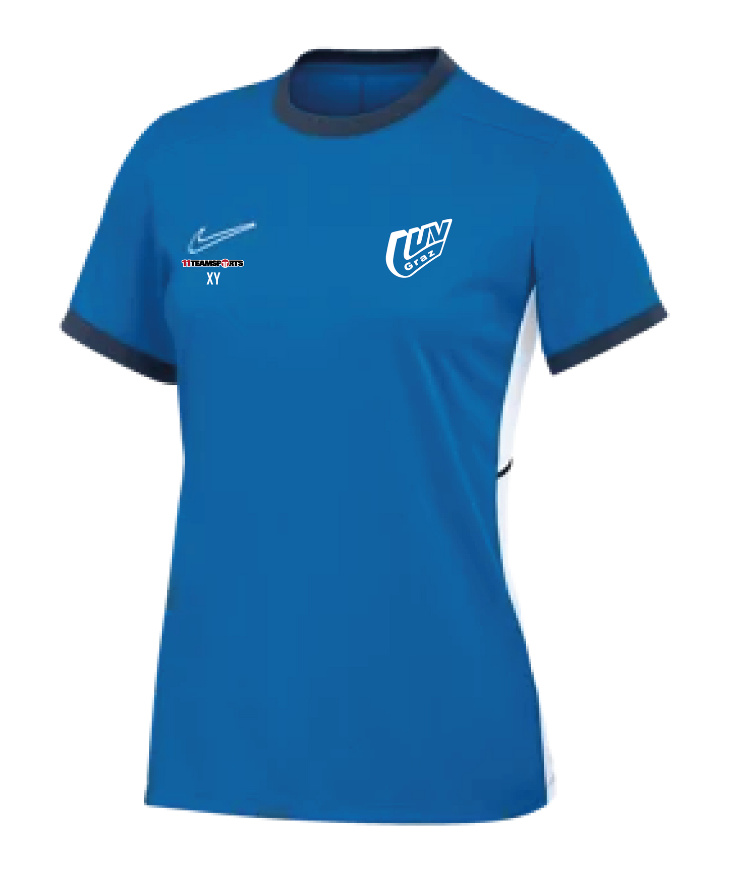 NIKE Academy 25 Drill Top Trainingshirt Damen Blau LUV Graz