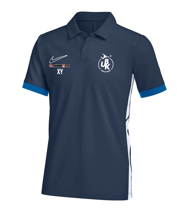 NIKE Academy 25 Polo Kids Blau Union Bad Kreuzen