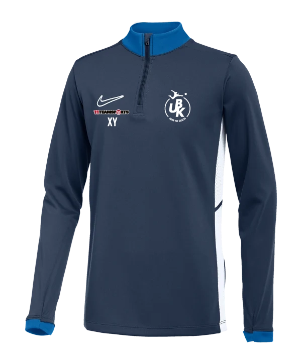 NIKE Academy 25 Drill Top Sweatshirt Kids Blau Union Bad Kreuzen