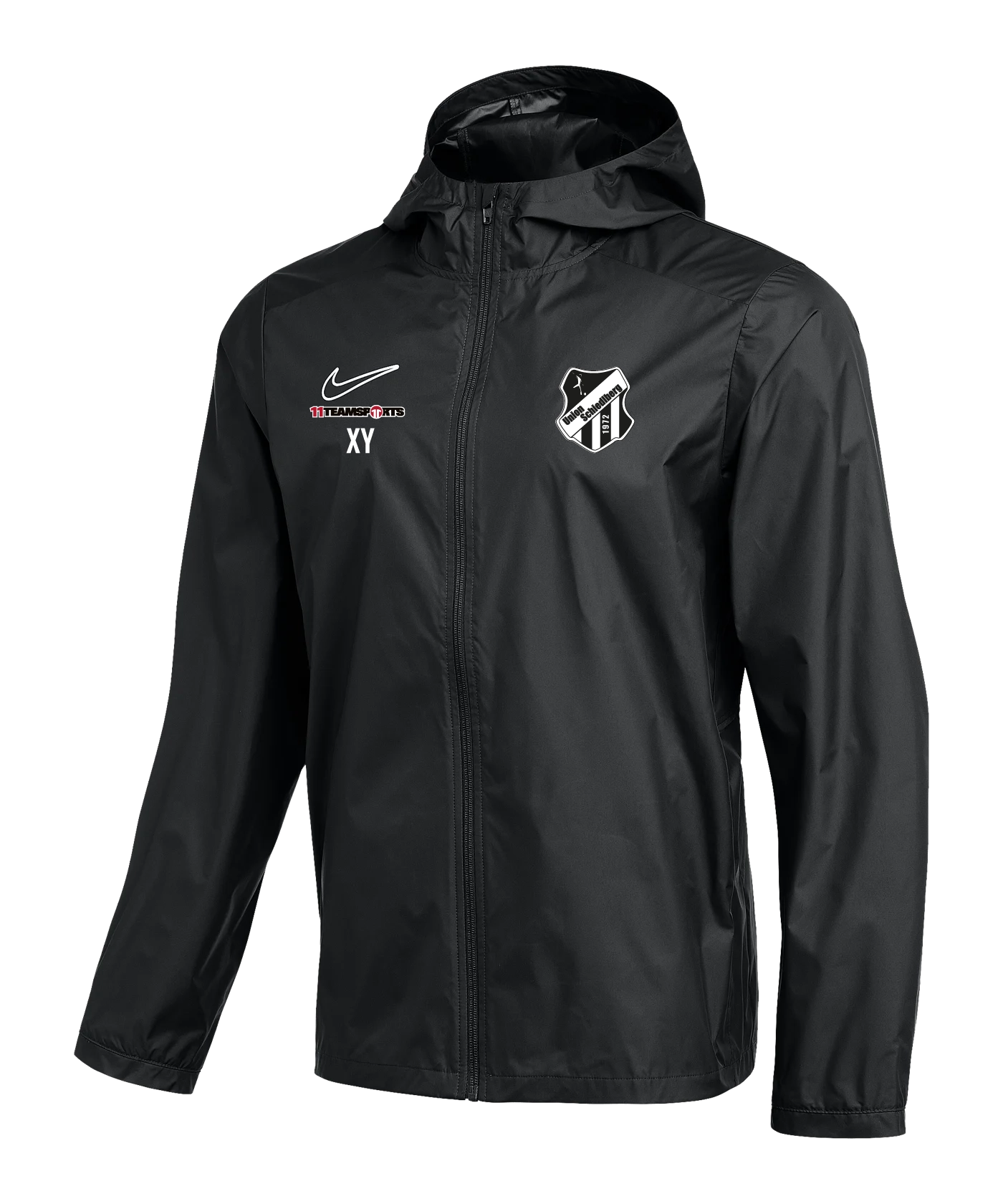 NIKE Academy 25 Regenjacke Schwarz Union Schiedlberg