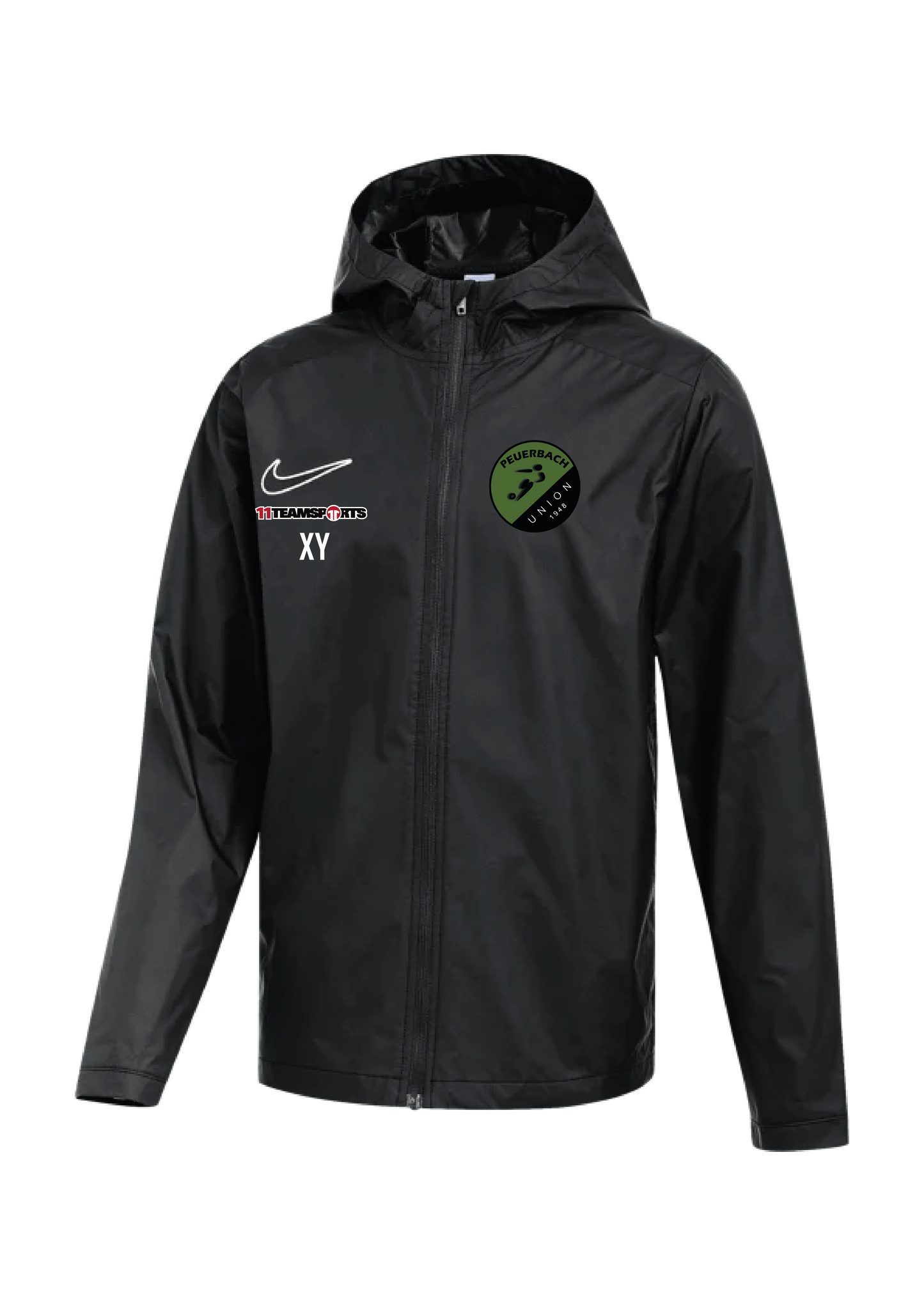 NIKE Academy 25 Regenjacke Kids Schwarz Union Peuerbach