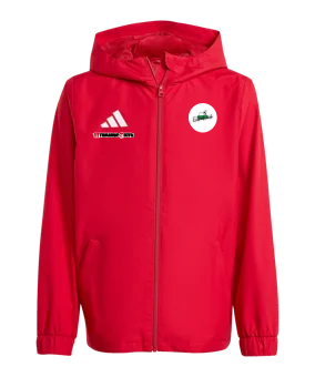 adidas Entrada 26 Jacke Kids Rot Extra Kick