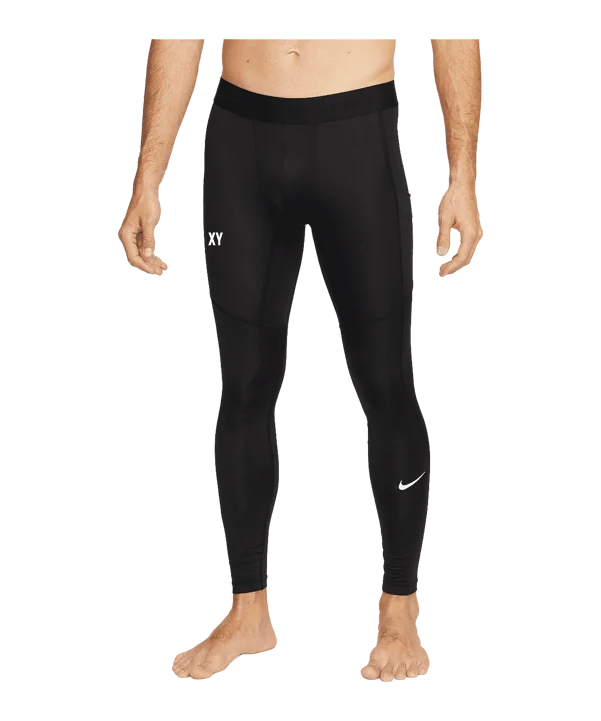 NIKE Pro Training Tight Schwarz Weiss SV Bad Schallerbach