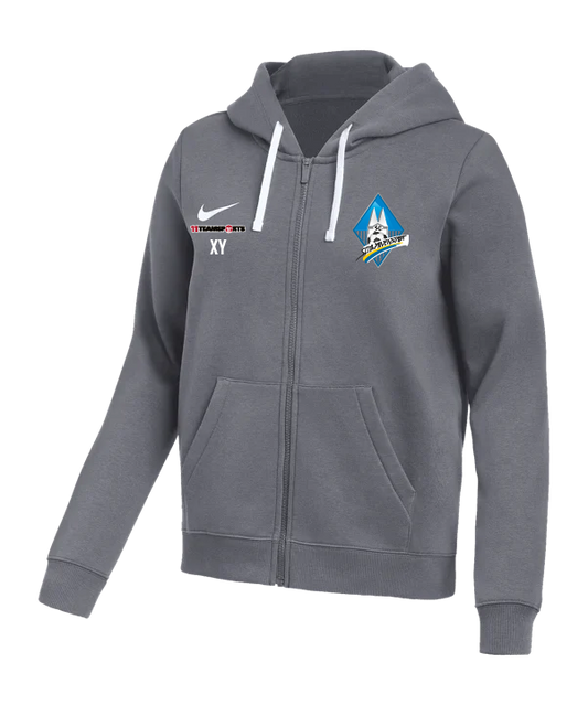 NIKE Park 26 Kapuzenjacke Damen Grau SC Schwanenstadt