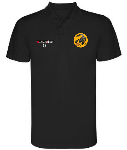 B&C Polo Damen Schwarz Gratkorn Scorpions