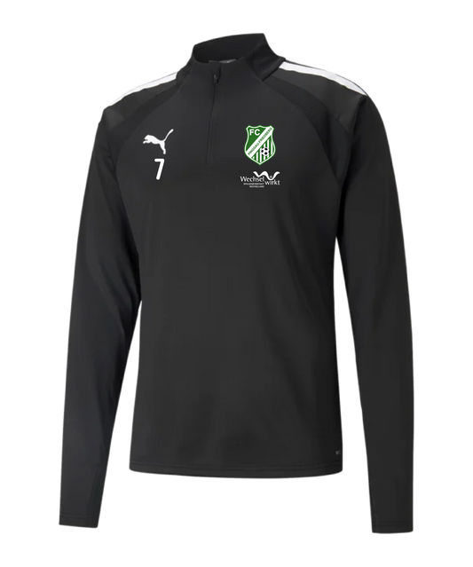 PUMA teamLIGA HalfZip Sweatshirt Kids Schwar FC Pinggau-Friedberg