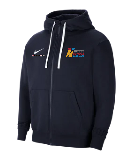 Nike Park 20 Fleece Kapuzenjacke Kids Blau MS Trieben