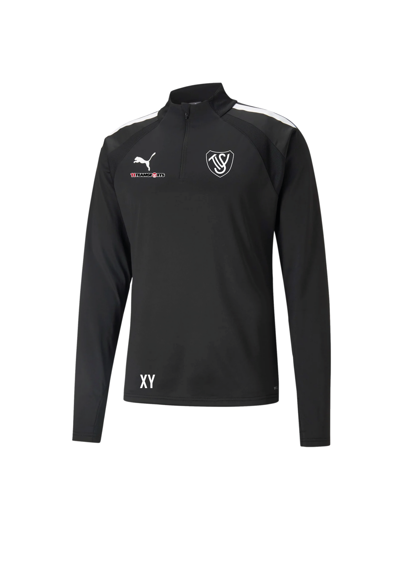 PUMA teamLIGA HalfZip Sweatshirt Kids Schwarz SV Trieben