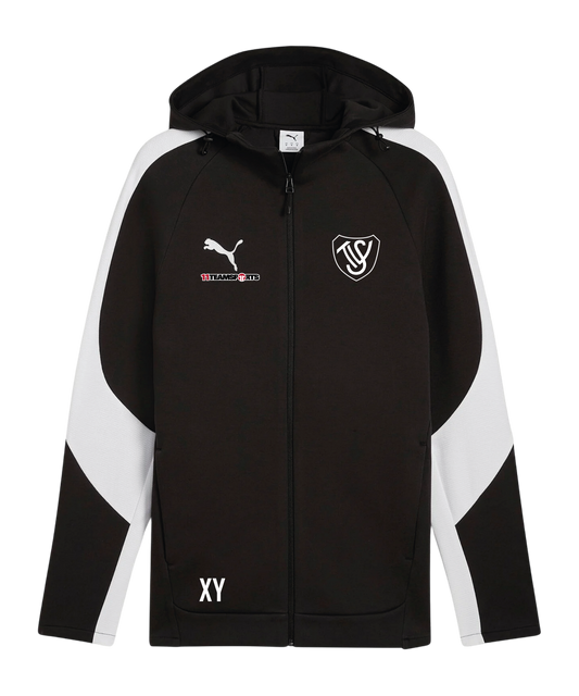 PUMA teamEVOSTRIPE Kapuzenjacke Schwarz SV Trieben