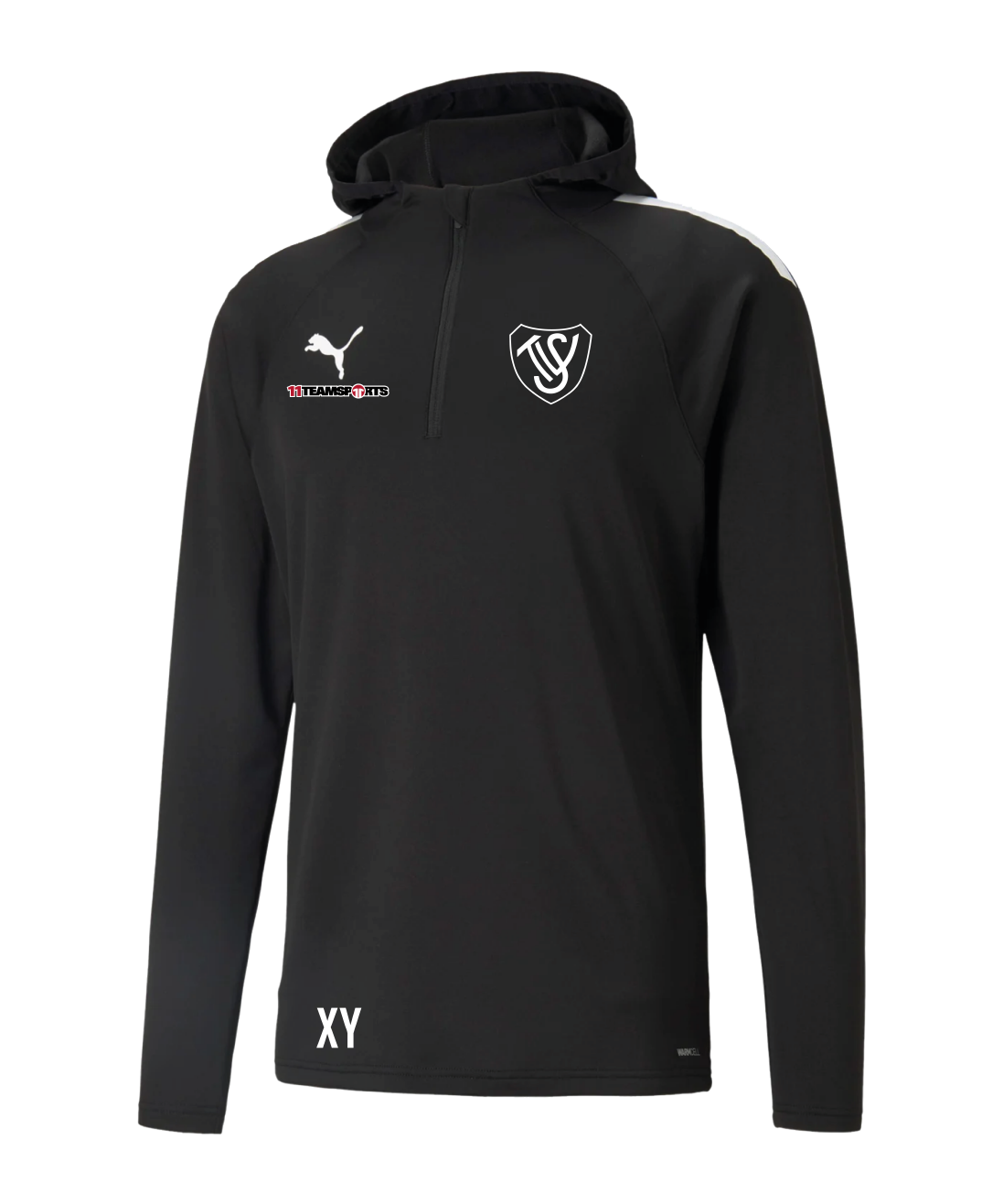 PUMA teamLIGA Fleece Sweatshirt Schwarz SV Trieben
