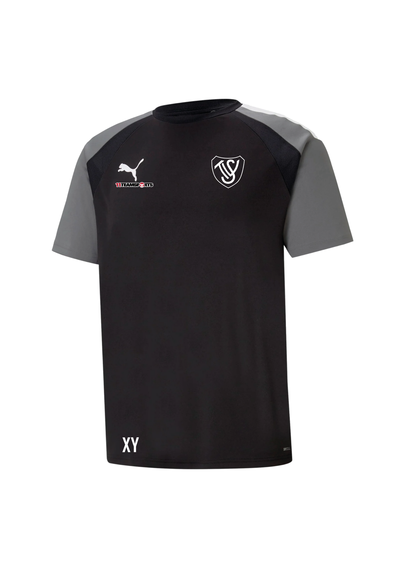PUMA teamPACER Trikot Kids Schwarz Grau SV Trieben