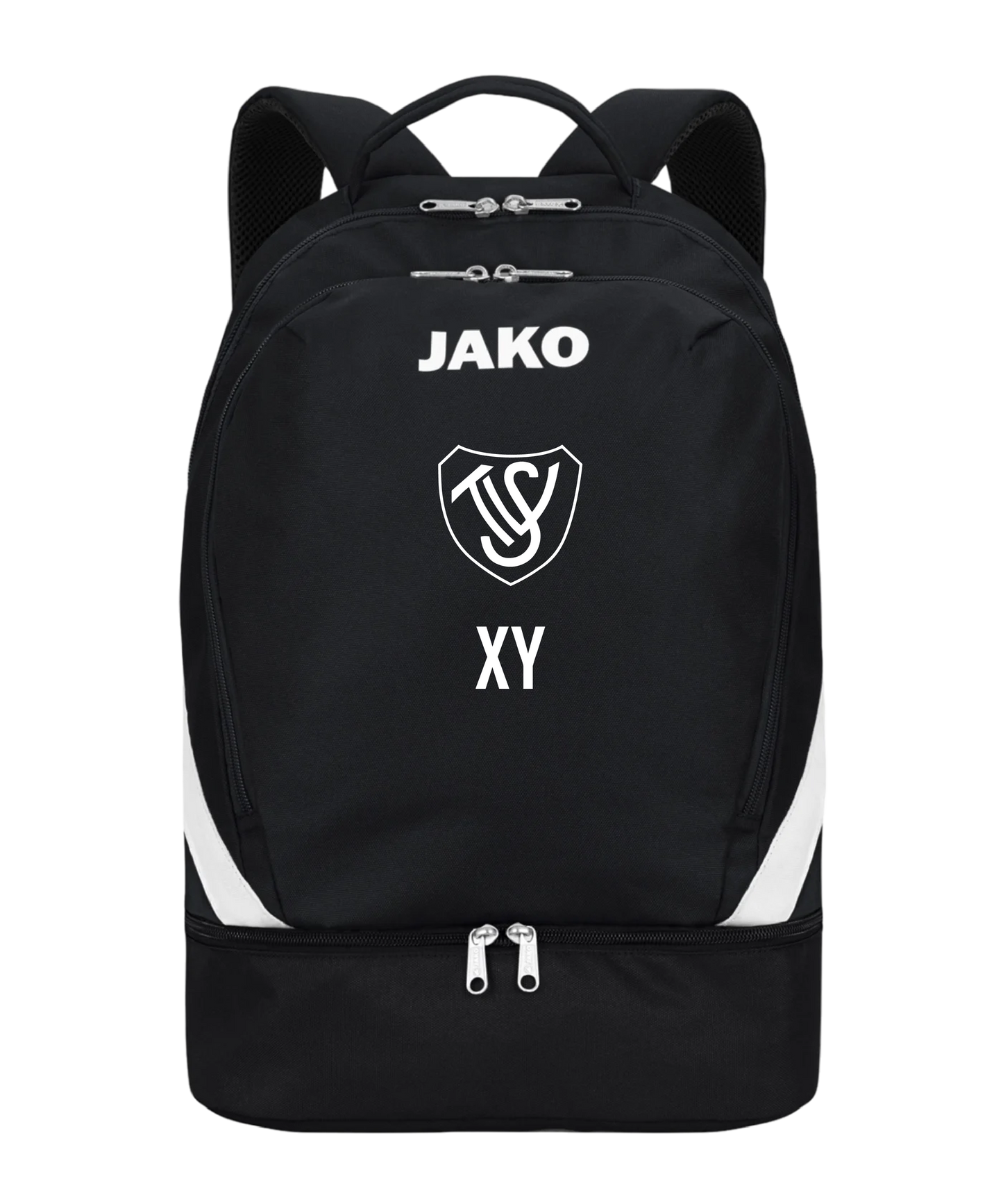 JAKO Iconic Rucksack mit Bodenfach Schwarz SV Trieben