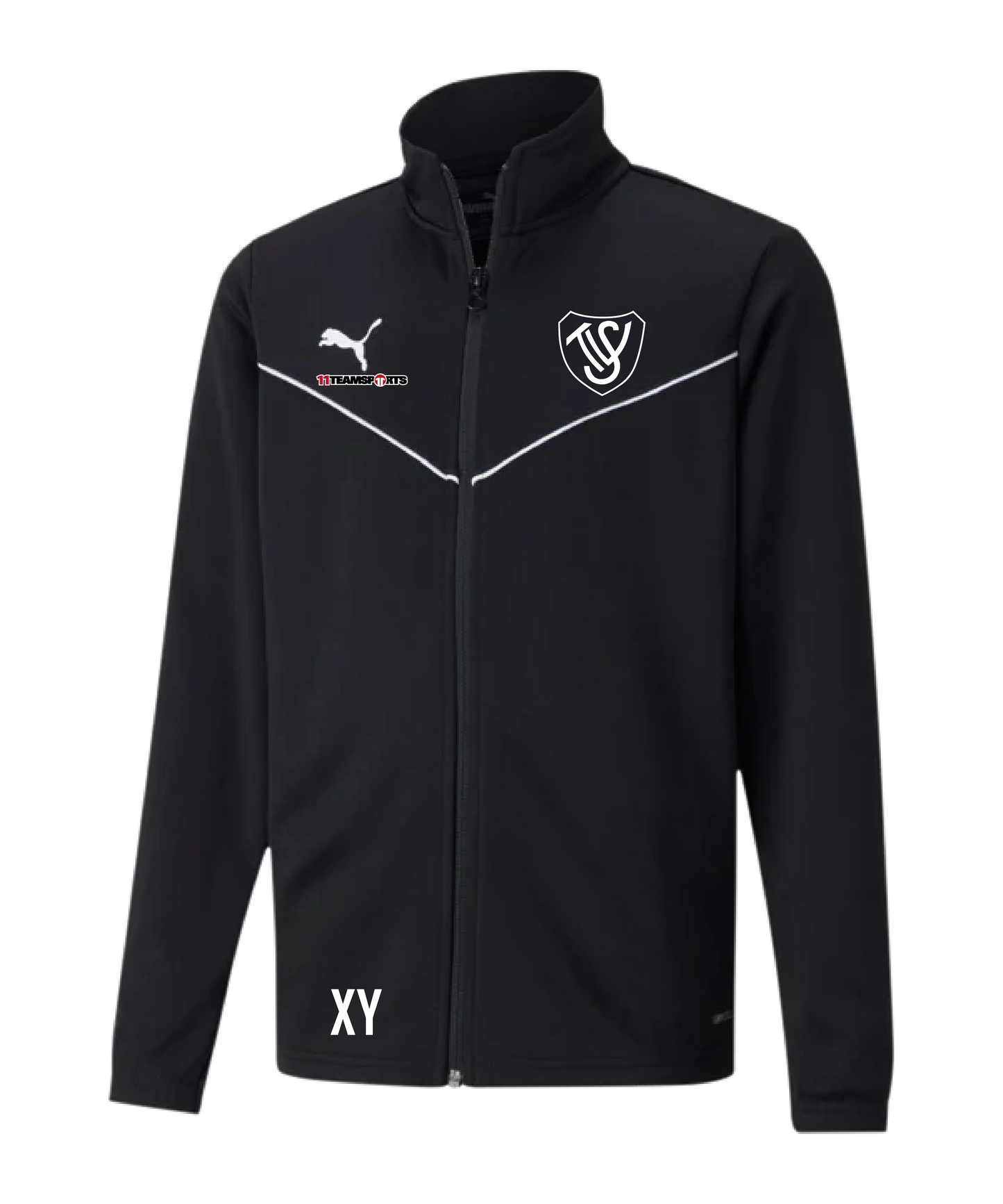 PUMA teamRISE Poly Trainingsjacke Kids Schwarz SV Trieben