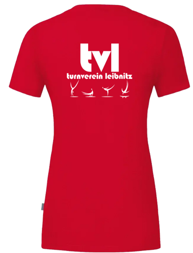 JAKO Organic Stretch T-Shirt Damen Rot TV Leibnitz