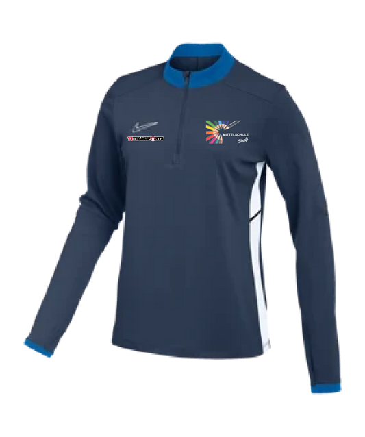 Nike Academy 25 Drill-Top Damen Blau Mittelschule Straß