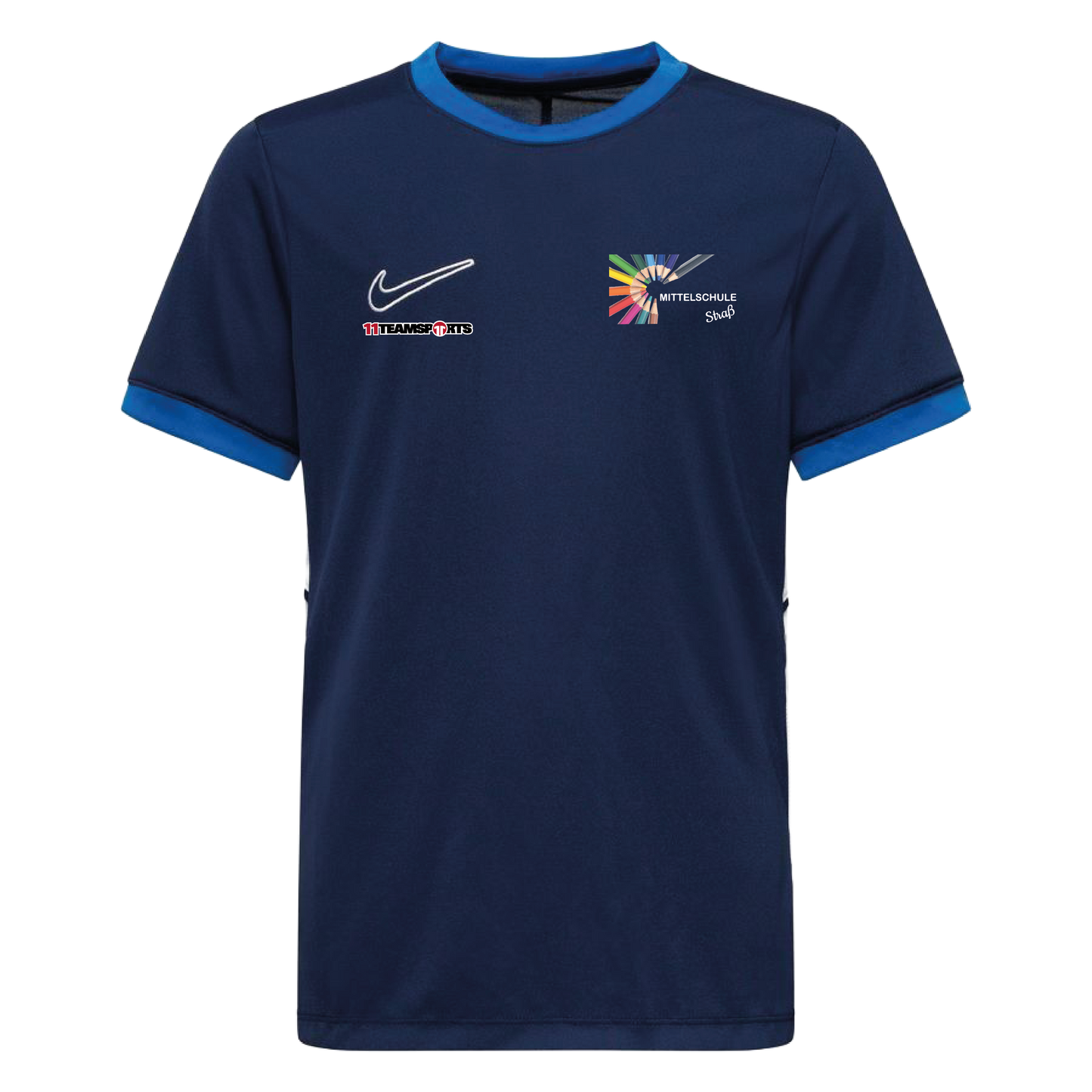 Nike Academy 25 Trainingsshirt Blau Mittelschule Straß