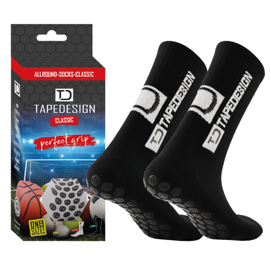 TAPEDESIGN Gripsocks Socken Schwarz