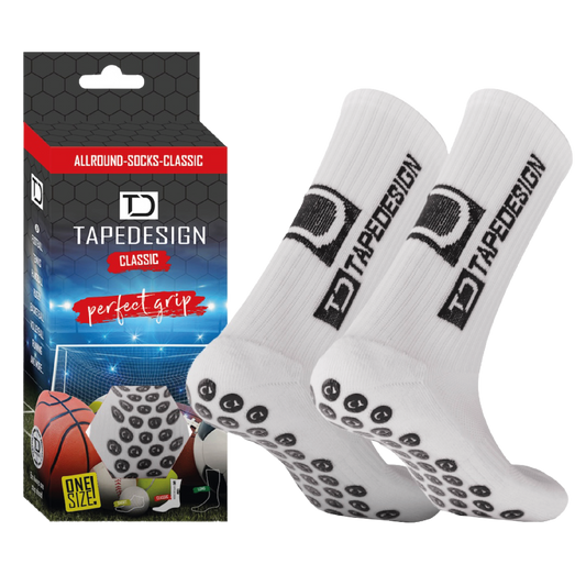TAPEDESIGN Gripsocks Socken Weiss