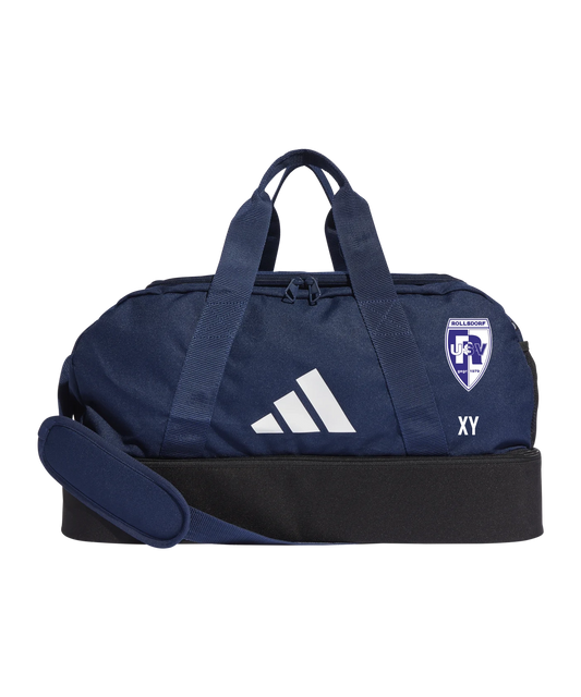 ADIDAS Tiro League Duffel Bag Gr. S Blau Weiss USV Rollsdorf