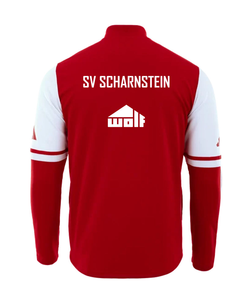 adidas Squadra 25 HalfZip-Sweatshirt Kids Rot SV Scharnstein