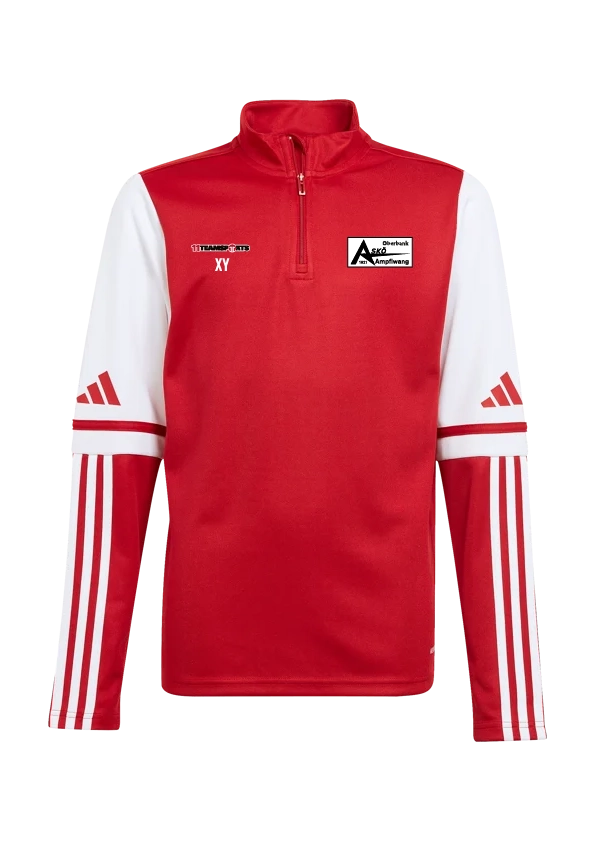 adidas Squadra 25 HalfZip Sweatshirt Kids Rot ASKÖ Ampflwang
