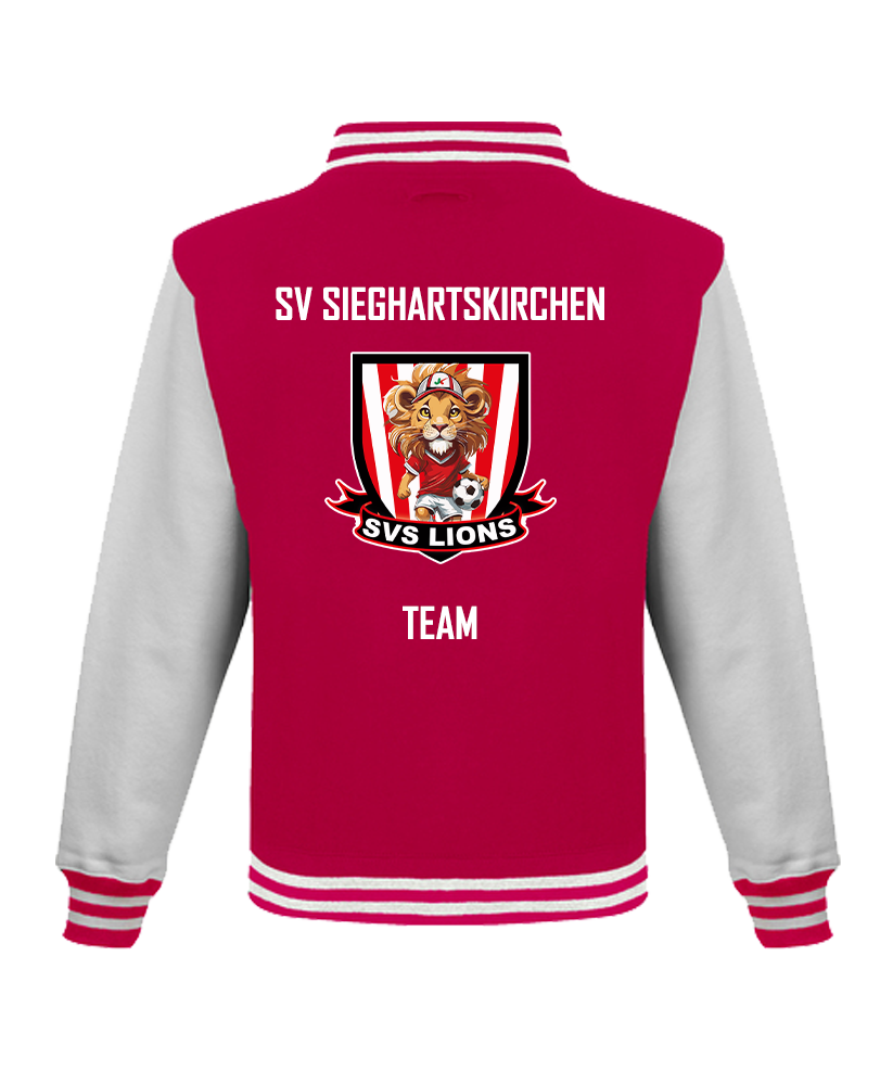 College Jacke Rot Kids SV Sieghartskirchen