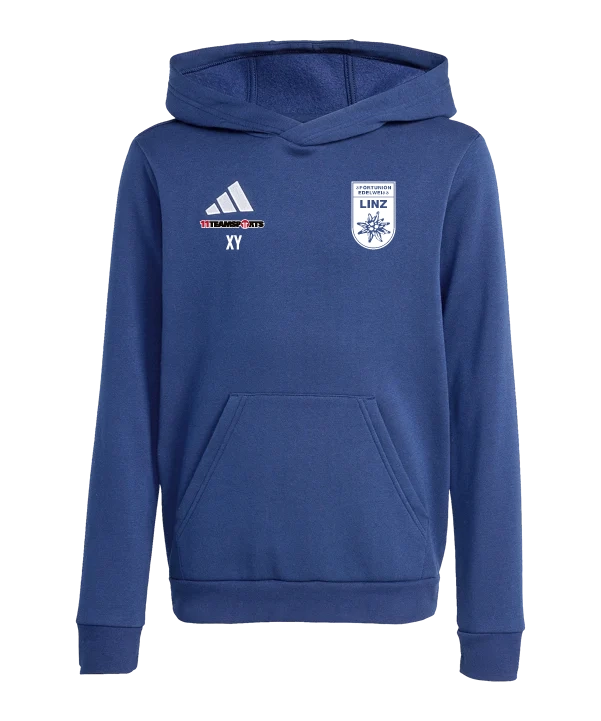 ADIDAS Entrada 26 Hoody Kids Blau Union Edelweiß Linz