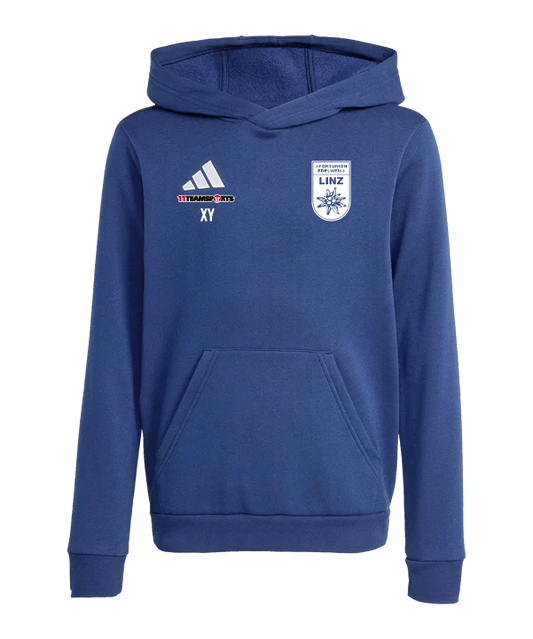 ADIDAS Entrada 26 Hoody Kids Blau Union Edelweiß Linz