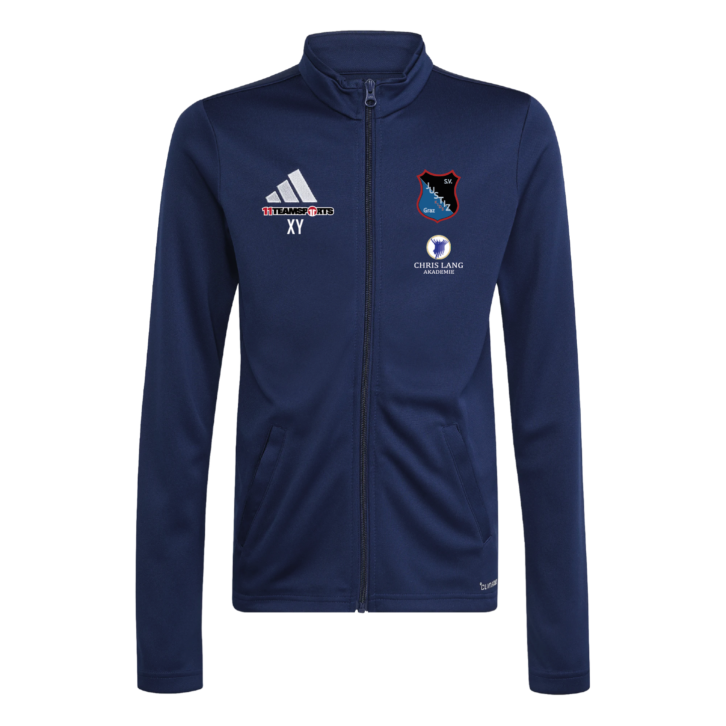 ADIDAS Entrada 26 Trainingsjacke Dunkelblau SV Justiz Kids