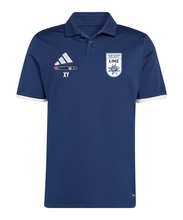 ADIDAS Entrada 26 Poloshirt Kids Blau Union Edelweiß Linz