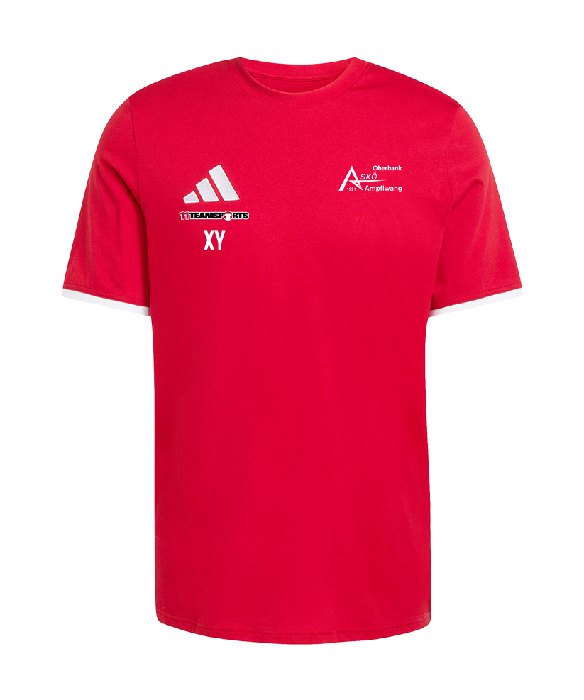 adidas Entrada 26 T-Shirt Rot ASKÖ Ampflwang