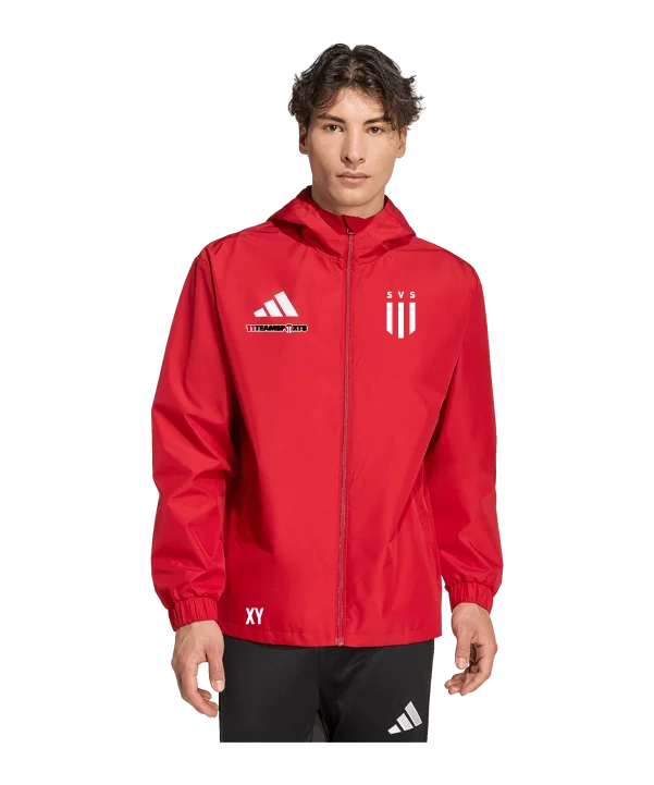 ADIDAS Entrada 26 Allwetterjacke Rot SV Scharnstein
